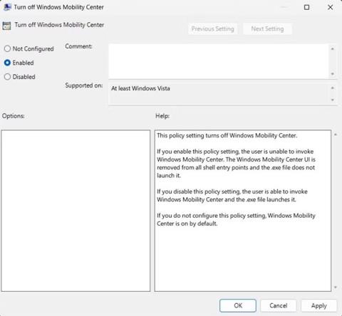 Comment désactiver Windows Mobility Center sur Windows 11