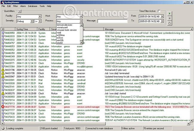 Meilleur logiciel Syslog Server gratuit et payant pour Windows