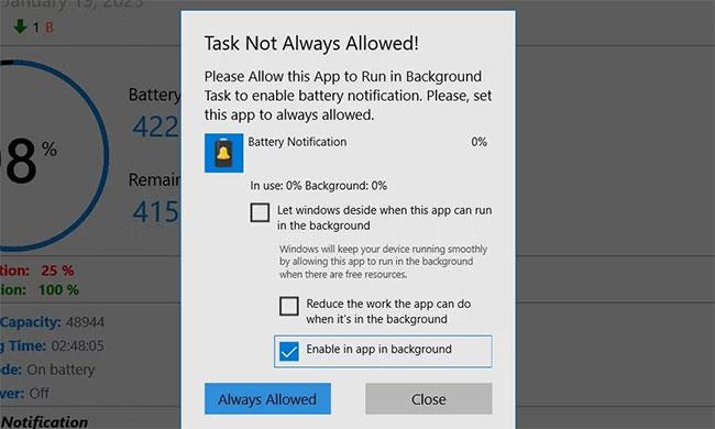 Comment ajouter une notification de batterie complètement chargée pour Windows 10/11