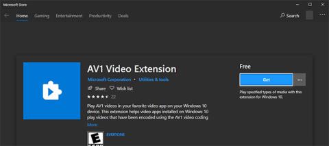 Comment installer le codec AV1 dans Windows 10