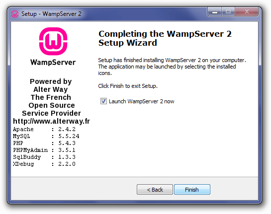 WampServerのインストールと設定方法