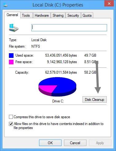 Comment nettoyer et restaurer de l'espace sur le lecteur Windows C