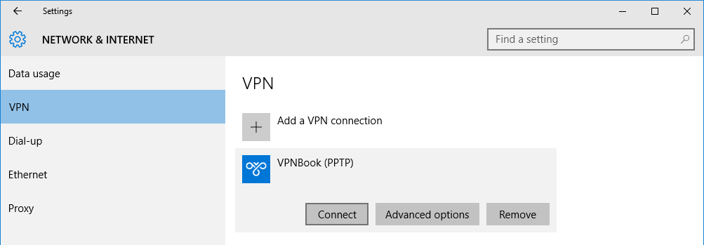 Istruzioni per la configurazione e l'utilizzo di VPNBook su Windows