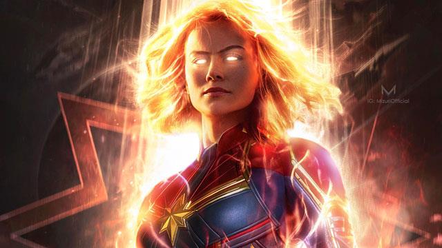 Hochauflösendes Captain Marvel-Hintergrundbildset für Computer