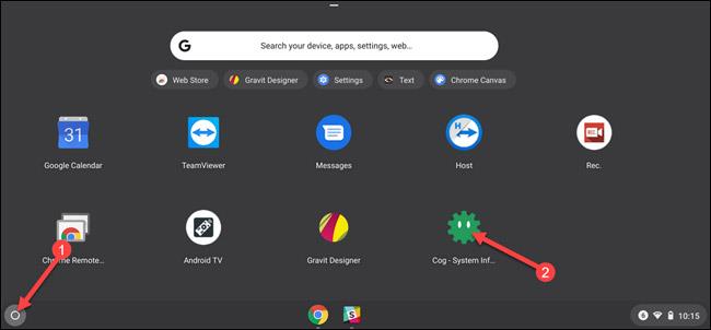 Istruzioni per visualizzare le informazioni sulla CPU del Chromebook