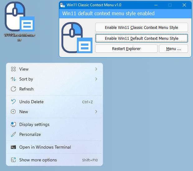 Это небольшое приложение помогает перенести интерфейс контекстного меню Windows 10 в Windows 11.