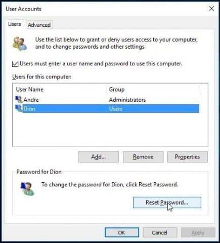 Comment récupérer ou réinitialiser le mot de passe du compte utilisateur sous Windows 10