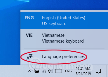 Comment activer la saisie télex vietnamien par défaut dans Windows 10 mai 2019