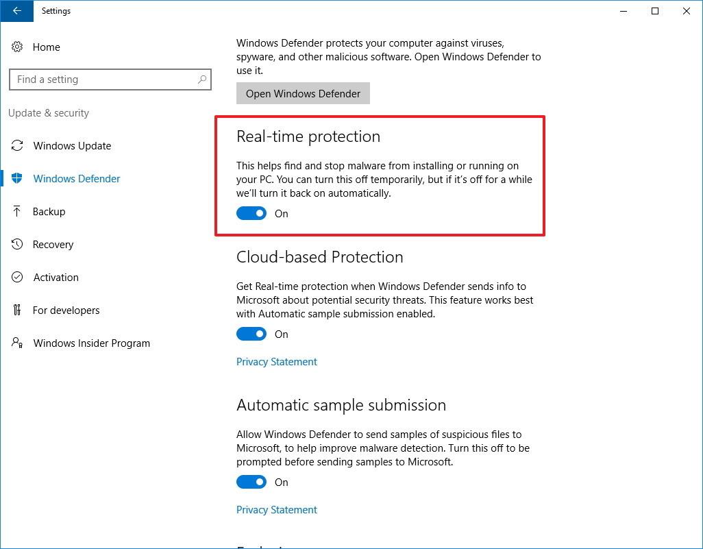 Désactivez Windows Defender (sécurité Windows) sous Windows 10, Windows 11