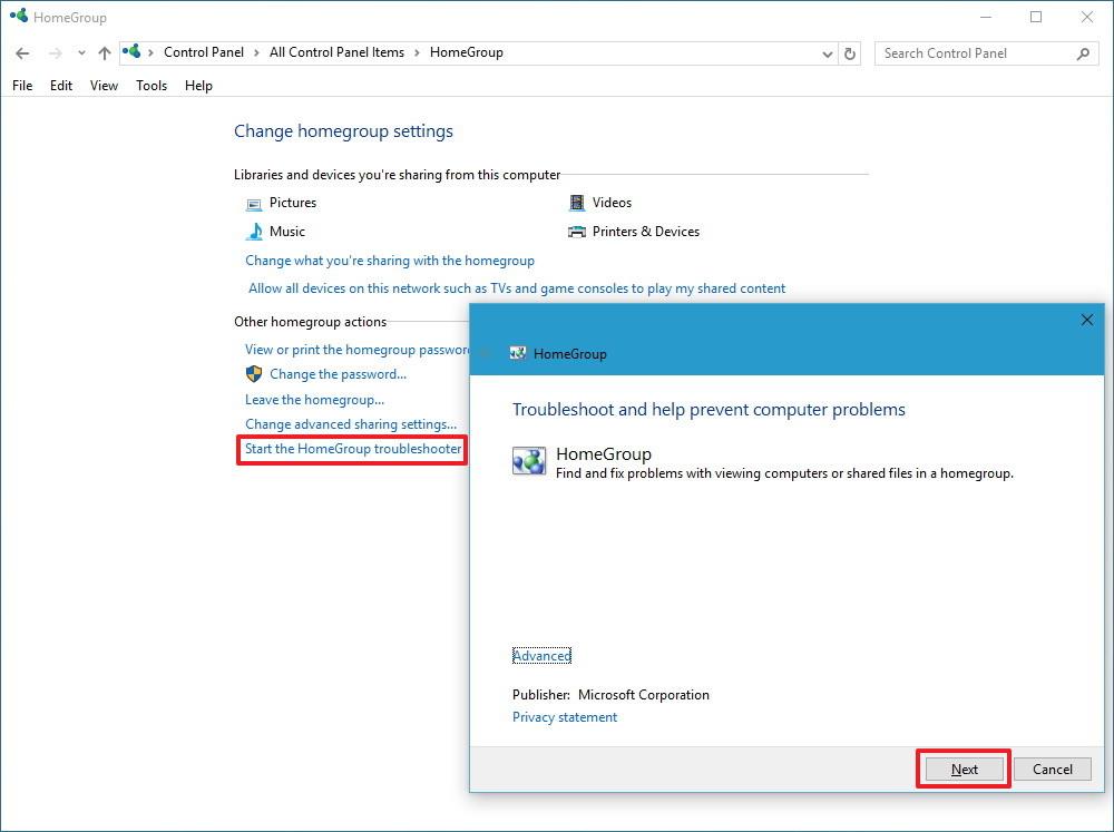 Instructions pour configurer et gérer HomeGroup sur Windows 10