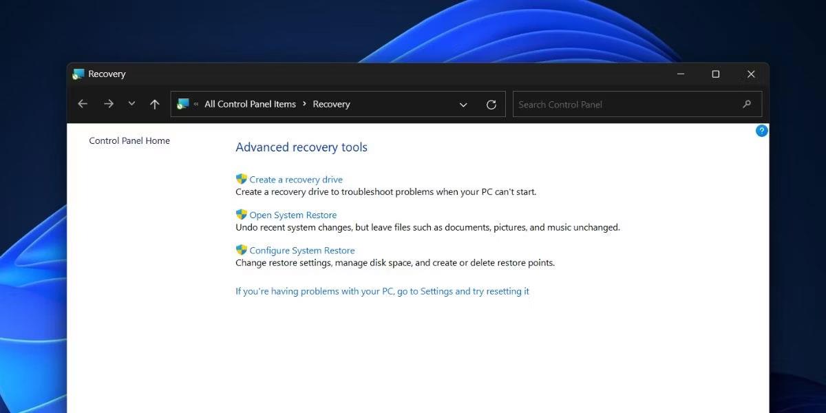 11 façons d'ouvrir la restauration du système sur Windows 11