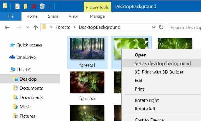 3 façons de définir différents fonds d'écran sur chaque écran Windows 10