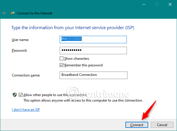 Come configurare e utilizzare la connessione Internet PPPoE su Windows 10