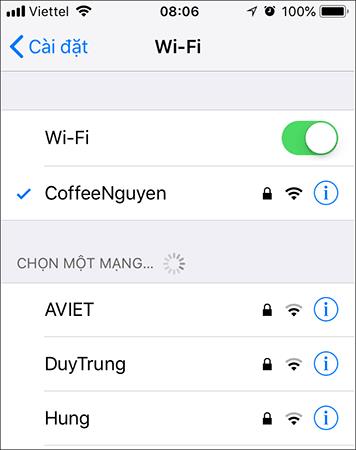 Come vedere quale rete Wi-Fi è più potente su iPhone