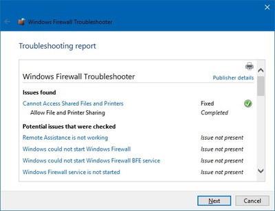 Istruzioni per la gestione e la risoluzione dei problemi del firewall in Windows 10