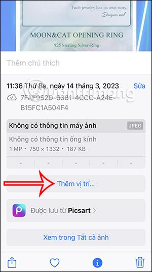 如何在 iPhone 上的照片中新增位置