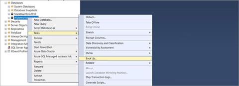 Come eseguire il backup e il ripristino del database Microsoft SQL Server utilizzando SSMS