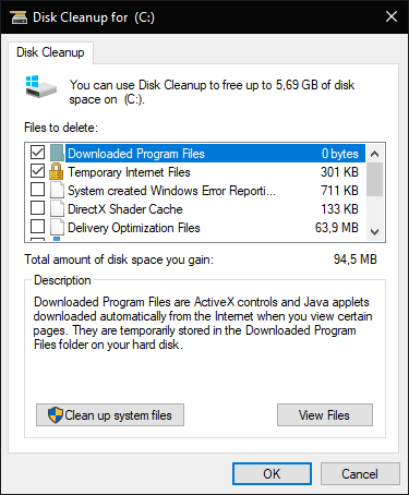 Come eliminare i file di dump della memoria in Windows