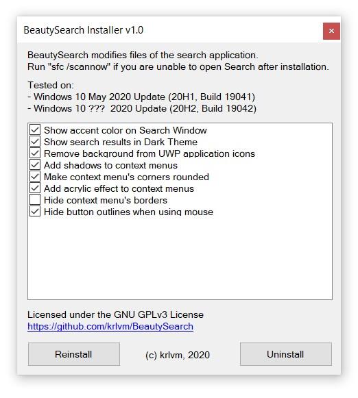 Comment utiliser Beauty Search pour embellir la fonctionnalité de recherche de Windows 10