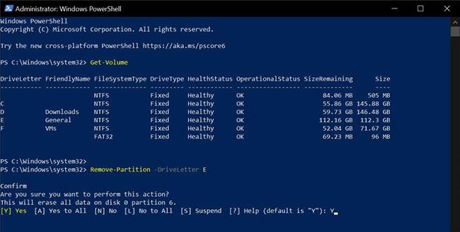 So löschen Sie eine Partition mit dem PowerShell-Befehl