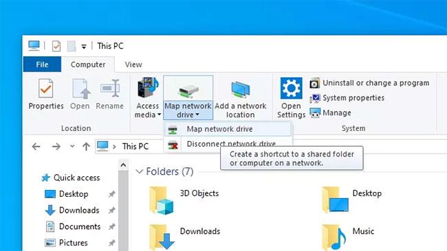 Come mappare le unità di rete in Windows 10