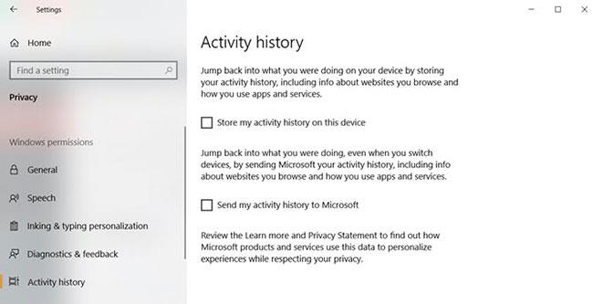 Comment afficher et supprimer l'historique des activités sur Windows 10