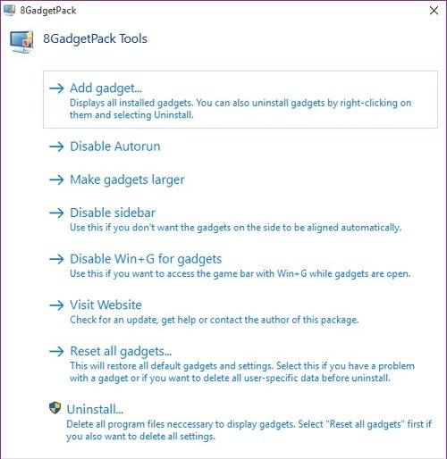 So installieren Sie Gadgets für Windows 10