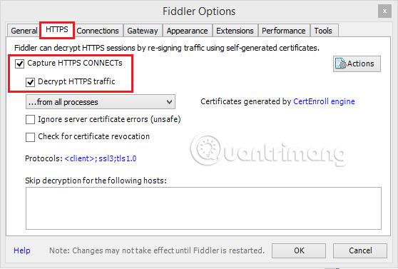 Come utilizzare Fiddler per raccogliere sessioni HTTP/HTTPS per il debug