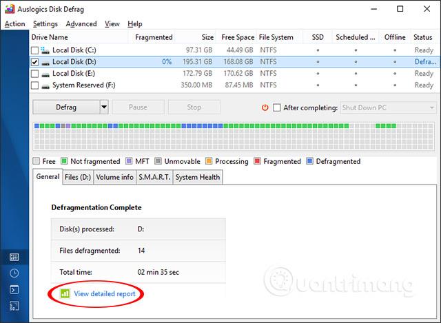 So verwenden Sie Auslogics Disk Defrag zum Defragmentieren von Festplatten