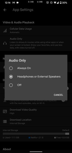 Netflix führt die Audio-Hörfunktion nur für Android ein