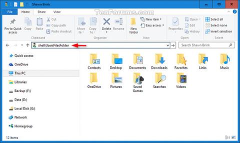 Windows 10 で個人フォルダーのデフォルトの場所を復元する方法
