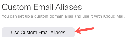 Istruzioni per configurare un dominio email personalizzato su iCloud