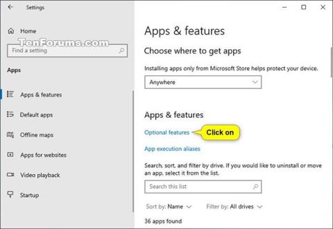 Comment installer/désinstaller Microsoft WordPad dans Windows 10