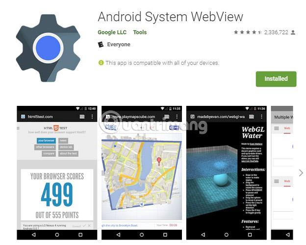 Qu’est-ce qu’Android System Webview et dois-je le désinstaller ?