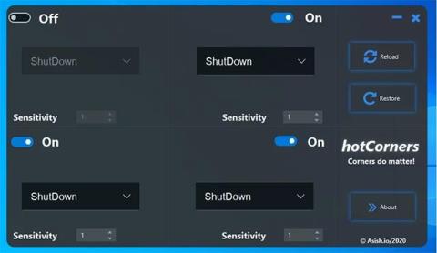 Windows 10용 핫 코너를 설치하는 방법