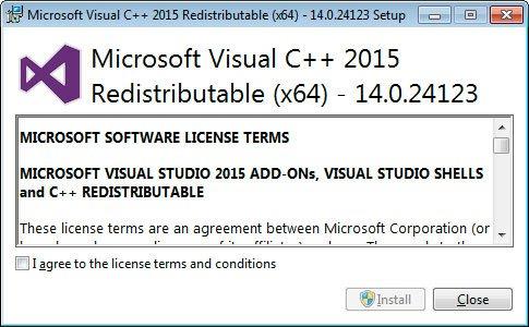 Come installare il runtime di Microsoft Visual C++ 2015