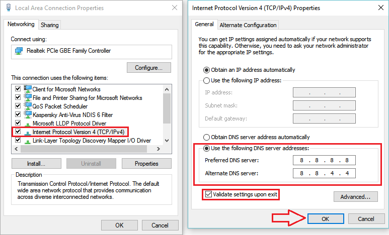 Instructions pour changer de serveur DNS sur Windows, Mac, iOS et Android