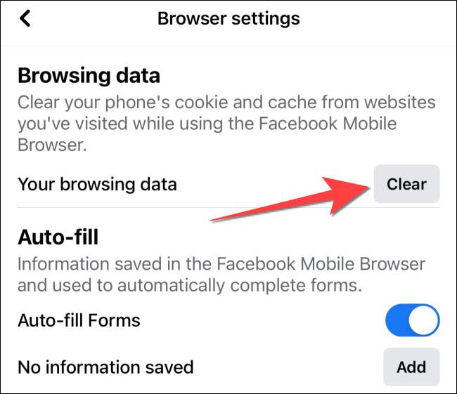 Come svuotare la cache dell'applicazione Facebook su iPhone