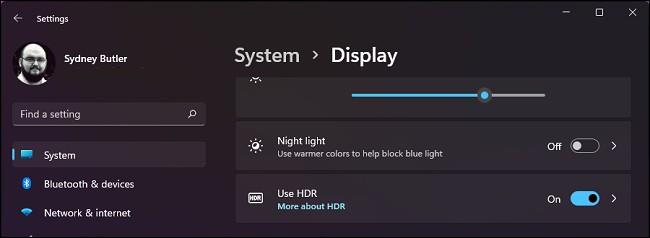 Comment activer le HDR sur Windows 11