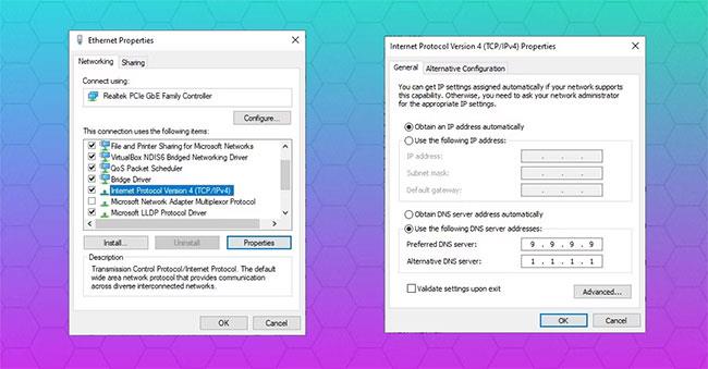 Risolvi il problema della visualizzazione del messaggio "No Internet, protetto" su Windows 10