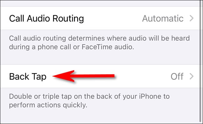 Comment configurer la lecture ou la pause de la musique en appuyant sur l'arrière de l'iPhone