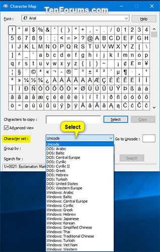 Comment ouvrir et utiliser la table de caractères sous Windows