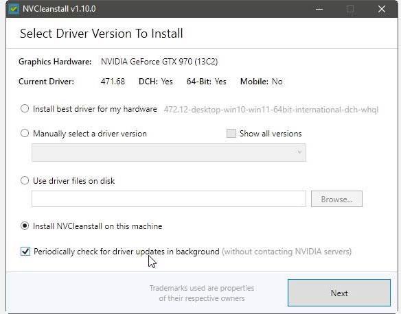 Personalizza le impostazioni del driver NVIDIA con NVCleanstall