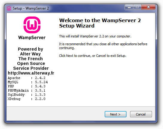 WampServerのインストールと設定方法