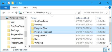 En savoir plus sur le dossier Program files dans Windows