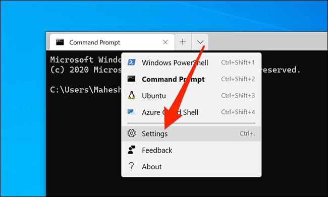 Come cambiare la cartella predefinita nel Terminale di Windows