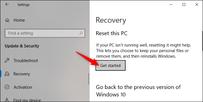 Comment utiliser Fresh Start sur Windows 10 pour remettre l'appareil à son état d'installation d'origine