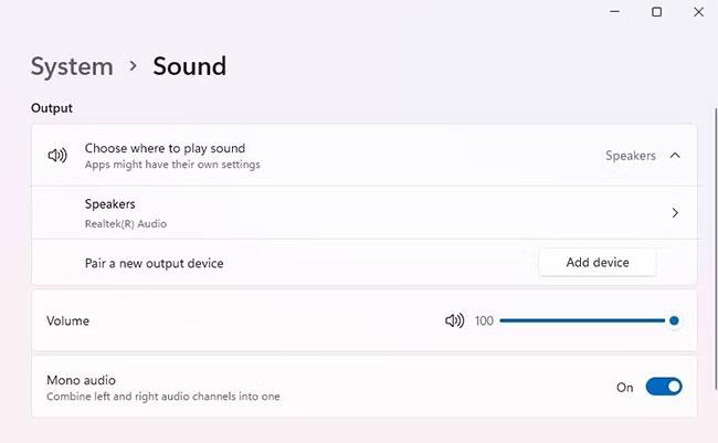 Come attivare/disattivare l'audio mono su Windows 11