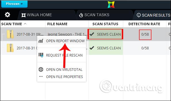 Winja を使用してデータの安全性を確認する方法