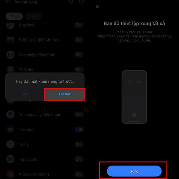 Comment masquer les applications sur les téléphones Realme